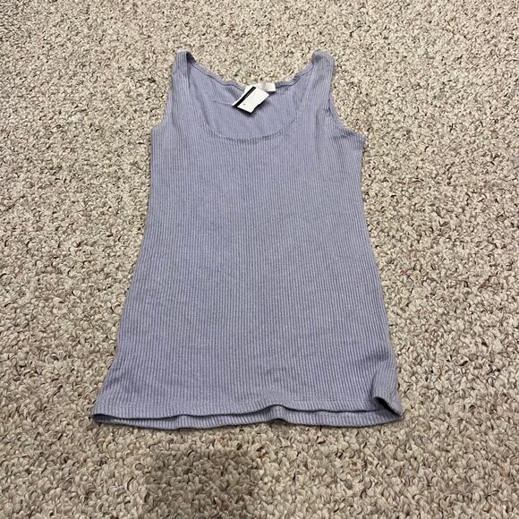Sablyn Coco Scoop Neck Tank Sz S Lavender Ribbed Causal Summer - Picture 1 of 7
